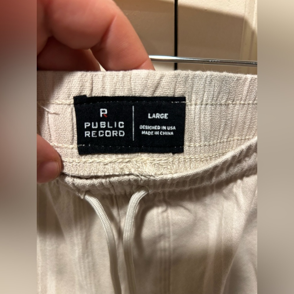 Public Record Cotton Shorts Men’s Resort Summer , size Large - Picture 3 of 5